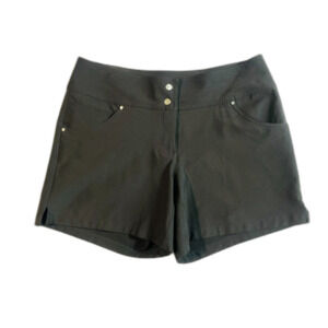 Slazenger Women Black Golf Short Stretch Activewear Size 4 5" Outdoors Hiking